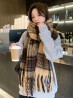 English Style Plaid Fashion Blanket Scarf